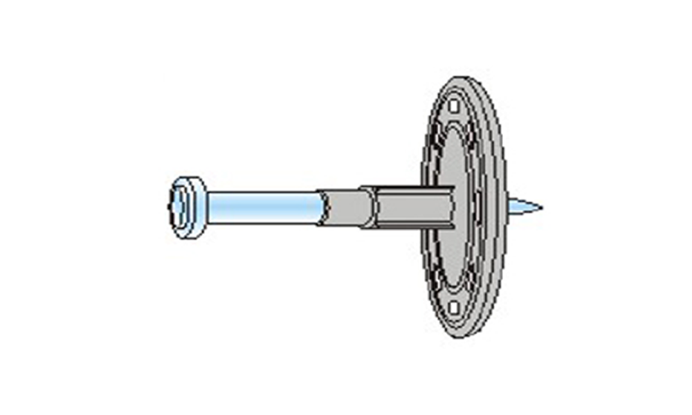 ※ Round plastic washer pin